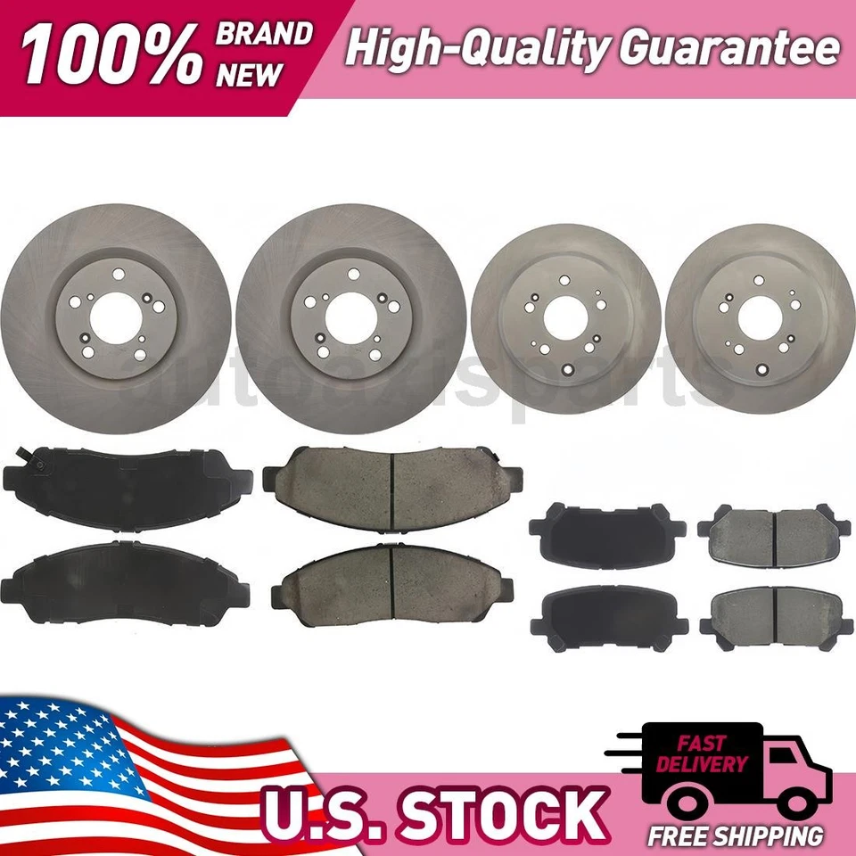 Kit de actualización de freno de disco de piezas centradas delanteras y traseras para Honda Pilot 2012-2015 Foto 1 de 1