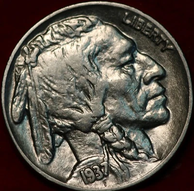 Uncirculated 1937 Philadelphia Mint Buffalo Nickel - Image 1 of 2