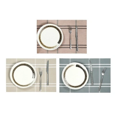 Four Piece Heat Resistant Waterproof Dining Table Mats 18 x 12 Inches PVC - Image 1 of 4