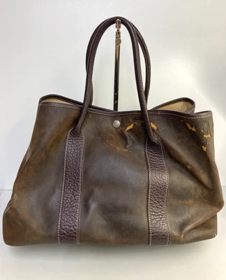used HERMES Garden Party pm Amazonia Leather Tote bag handbag Brown 27893 - Image 1 of 4