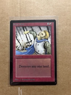 Stone Rain (NM+) MTG Beta - Image 1 of 4