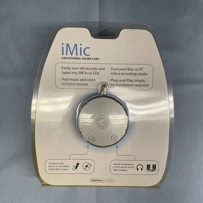 New Griffin iMic USB External Sound Card T3041LL A - Image 1 of 2