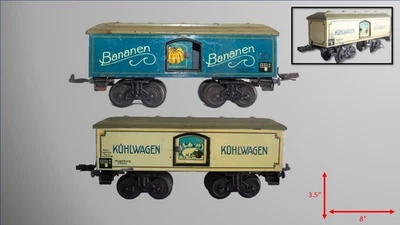 1930's Large Karl Bub (KBN)  0-gauge LOT of 2 Advertisement Freight Cars - Image 1 of 4