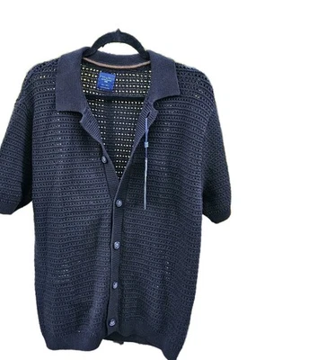 Camisa Texturizada Jacquard Acero y Jalea Algodón Premium Diseño Británico Talla L Nuevo con etiquetas  Foto 1 de 4