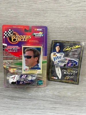 Lot of 2 Hasbro NASCAR Winners Circle Speedweeks 99 Series Rusty Wallace Diecast - Image 1 of 4