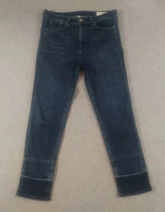 Rag & Bone Jeans High Rise Ankle Skinny Womens Size 30 Blue Denim Distressed - Picture 1 of 19
