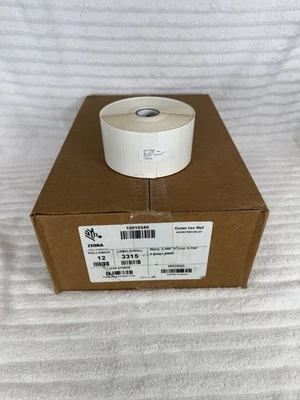 Zebra 2.25" x 0.75" Z-Select 4000D Direct Thermal Labels, 10015340 (12 Rolls) - Image 1 of 3