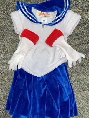 Sailor Moon Velvet Cosplay Halloween Costume Kids Size 4T Gloves - Image 1 of 3
