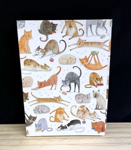 Cartera de papelería vintage Hallmark Cats gatitos SELLADA 32 hojas 16 sobres - Imagen 1 de 7