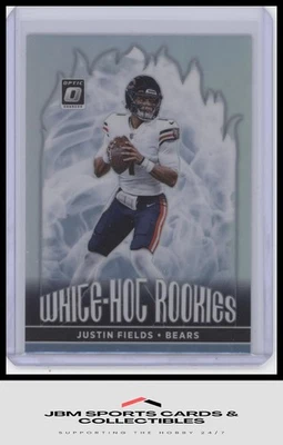 2021 Donruss Optic #WHR-2 Justin Fields White Hot Rookies RC - Image 1 of 2