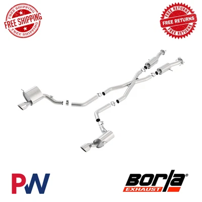 Escape trasero Borla tipo S Cat para Jeep Grand Cherokee SRT 2015-2021 6,4 L V8 AT Foto 1 de 2