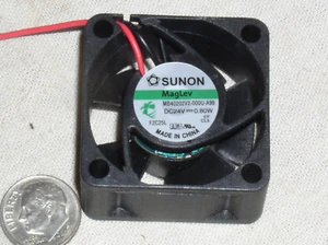 TINY 40MM 20MM SUNON MB40202V2-000U 7.7 CFM 24V DC MAGLEV BEARING FAN BLOWER USA - Picture 1 of 9