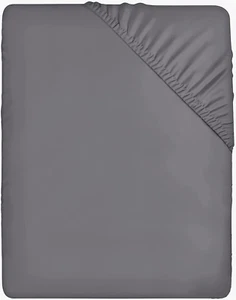 Doppel-Spannbettlaken Utopia grau - tiefe Taschen 14 Zoll/35 cm - Bettwäsche aus weichem Stoff - Bild 1 von 41