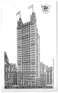 Postcard NY New York, New York, Park Row Building — D20 - Picture 1 of 2
