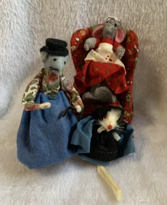 Konvolut 4 Vintage Mäuse/Stuhl ORIGINAL FELLSPIELZEUG aus W Germany & Little Mouse Factory - Bild 1 von 23