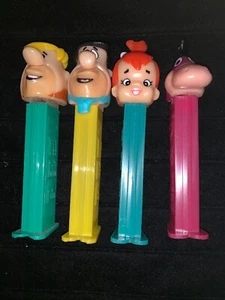 Lot 4 HBP 1992 Pez Dispenser Flintstones FRED BARNEY DINO PEBBLES - Picture 1 of 8
