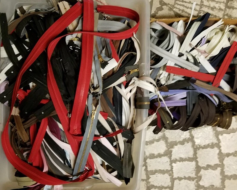 Zippers, HUGE LOT, mostly YKK, High Quality Professional Metal/Invisible Zippers - Image 1 of 1