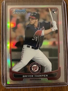 2012 BOWMAN CHROME REFRACTOR #214 - BRYCE HARPER ROOKIE *READ*