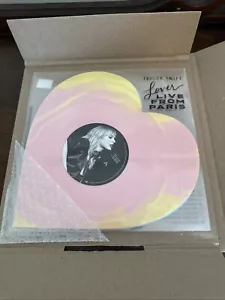 Taylor Swift - Lover (Live From Paris) Heart Shaped Vinyl BRAND NEW SEALED - Picture 1 of 2
