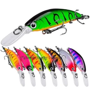 9Pcs sinking Trolling Bait Minnow Fishing Lure Bass Crankbait Tackle Wobbler 7cm - Picture 1 of 14