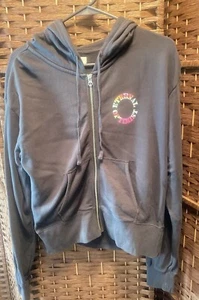 Spiritual Gangster Womans Eternal Optimist Zip Hoodie Sweatshirt Grey Medium - Picture 1 of 6