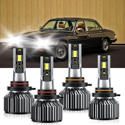 Para Jaguar XJ12 1990-1996 LED Faro Bombilla Luz Alta Baja Super Brillante Blanco Foto 1 de 4
