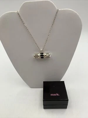 Mark от Avon бочонок гламур ожерелье серебристый - Изображение 1 из 4