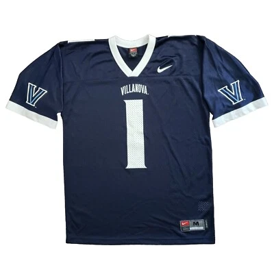 Vintage Nike Team Villanova Jersey Mens Medium Wildcats #1 Football Blue - Image 1 of 4