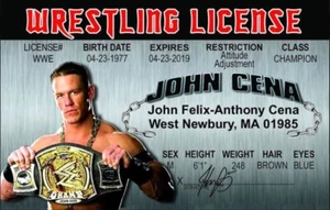 John Cena Drivers License 3.4” X  2.2” Laminated ID Card. - Picture 1 of 2