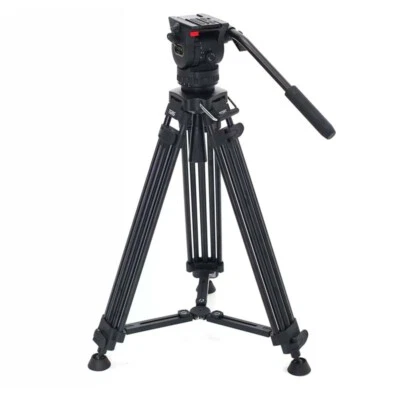 TERIS TCE-AL/TCE-CF PLUS Camera Video Tripod Set Carbon Fiber Tripod Fluid Head - Image 1 of 4