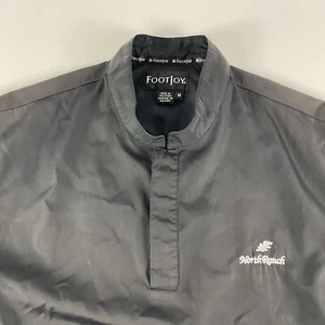 FootJoy Vest Mens Medium Black 1/4 Zip Pullover Sweater North Ranch Golf - Picture 1 of 11