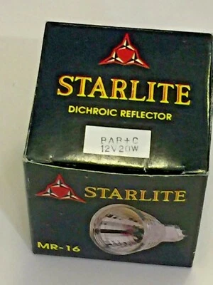 Starlite MR-16 Dichroic Reflector Lamp 12V 20W Filter Bulb MR16 IN BOX  - Image 1 of 2