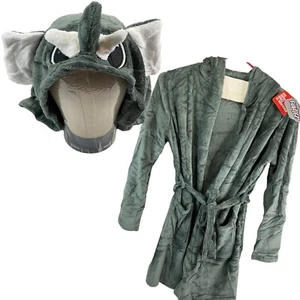 Funziez Robe Elephant One Piece Hooded Short Plush costume Animal Bathrobe Nwt - Picture 1 of 13