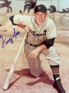 GEORGE KELL DETROIT TIGERS MLB SIGNED VINTAGE 8 X 10 COLOR PHOTOGRAPH - Picture 1 of 2