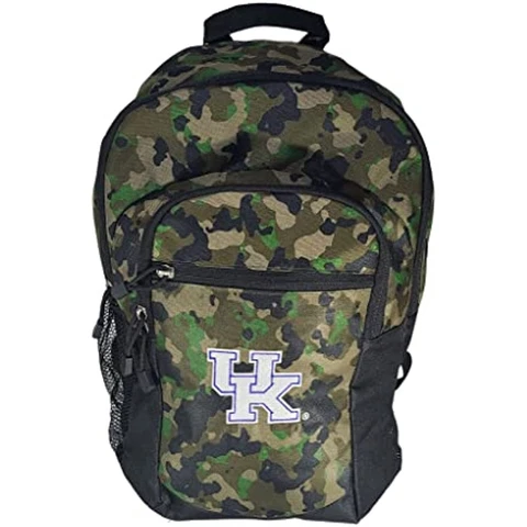 Officially Licensed NCAA "Warning" Backpack (Kentucky Wildcats Camo) Cover