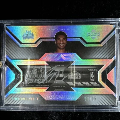 ud black dual ticket autographs corey brewer randy foye /15 - Image 1 of 4