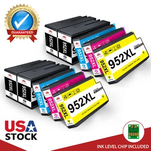 Lote de cartuchos de tinta 1-10PK 952XL para tinta HP 952 XL OfficeJet Pro 8710 7740 8720 - Imagen 1 de 21