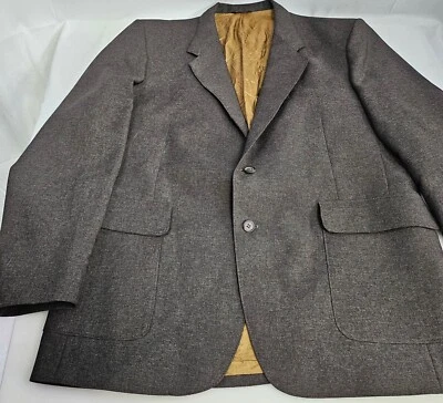 Винтажный Levis действие костюм Sportswear Blazer мужской 46 длиной с подкладкой на пуговицах куртка - Изображение 1 из 4