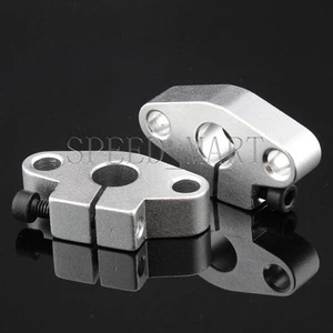 2 PCS SHF10 10mm Aluminum Rod Holder Linear Rail Shaft Guide Support CNC Bearing - Picture 1 of 4