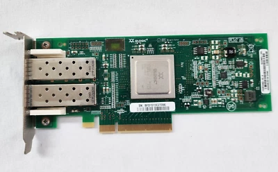 Dell RW9KF QLogic QLE2562L Dual-Port 8GB SFP FC PCIe Network Adapter Card - Image 1 of 4
