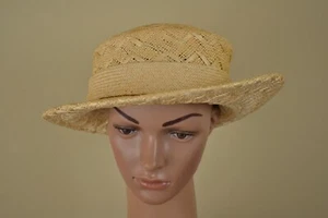 DE COLECCIÓN 1990 RUDOLF intrincado sombrero de paja con diseñador de banda - Imagen 1 de 8