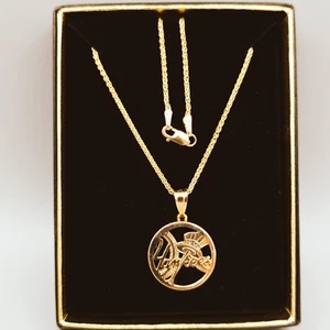 14k Gold New York Yankees 97' Michael Anthony Gold Anhänger Halskette 4,73g MLB NY - Bild 1 von 16
