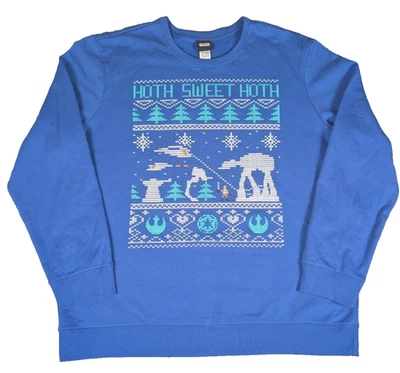Star Wars | Azul | Suéter Feo 8-Bit Hoth Sweet Hoth Sudadera | 2XL Foto 1 de 4