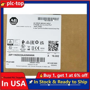 20F11ND022AA0NNNN Allen-Bradley 753 AC Drive【Nuovo e Sigillato】- - Foto 1 di 1