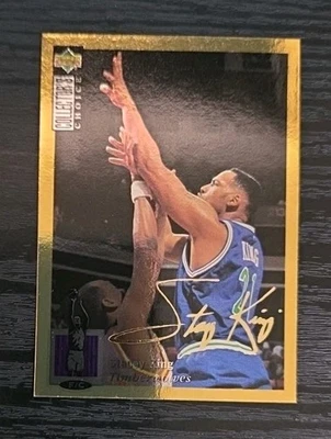 1994-95 Upper Deck Collector's Choice Gold Foil Signature #28 Stacey King - Image 1 of 3