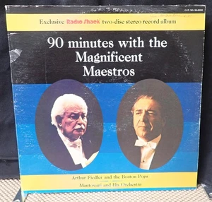 90 Minutes with the Magnificent Maestros - Fiedler & Mantovani -Radio Shack 1979 - Imagen 1 de 5