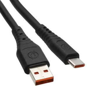 Silicona USB A Macho Usb-C Enchufe Teléfono Móvil Rápido Cargador 3A Cable 22AWG - Imagen 1 de 15