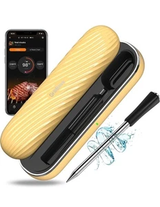 Termómetro de carne Bluetooth - Termómetro de carne inalámbrico para asar y fumar - Imagen 1 de 4
