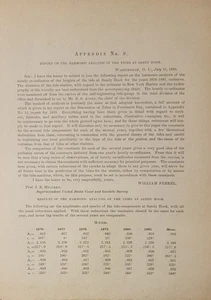 1883 Geodetic Survey Appendix 9 tides harmonic analysis Sandy Hook New Jersey - Picture 1 of 7