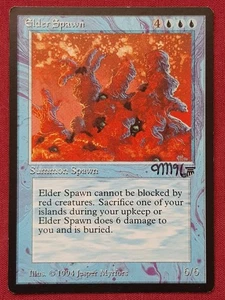 Magic The Gathering LEGENDS ELDER SPAWN SIGNED blue card MTG - Picture 1 of 2